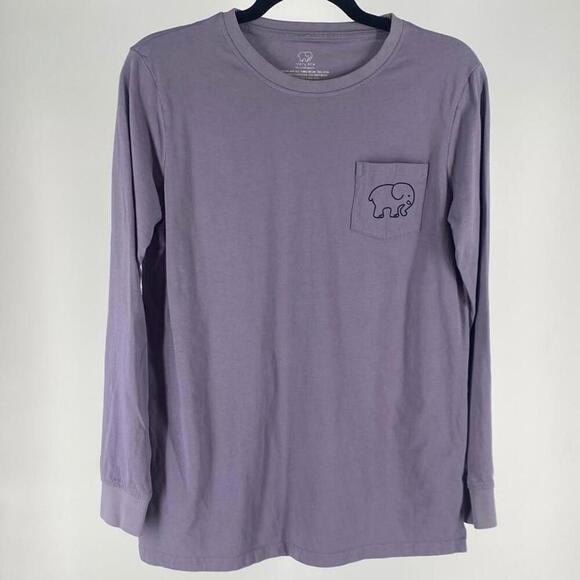 Ivory Ella Long Sleeve Tee with Elephant Design - Picture 1 of 2